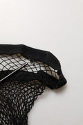 Dolce & Gabbana Black Fishnet Tights Stocking Pantyhose One Size Socks