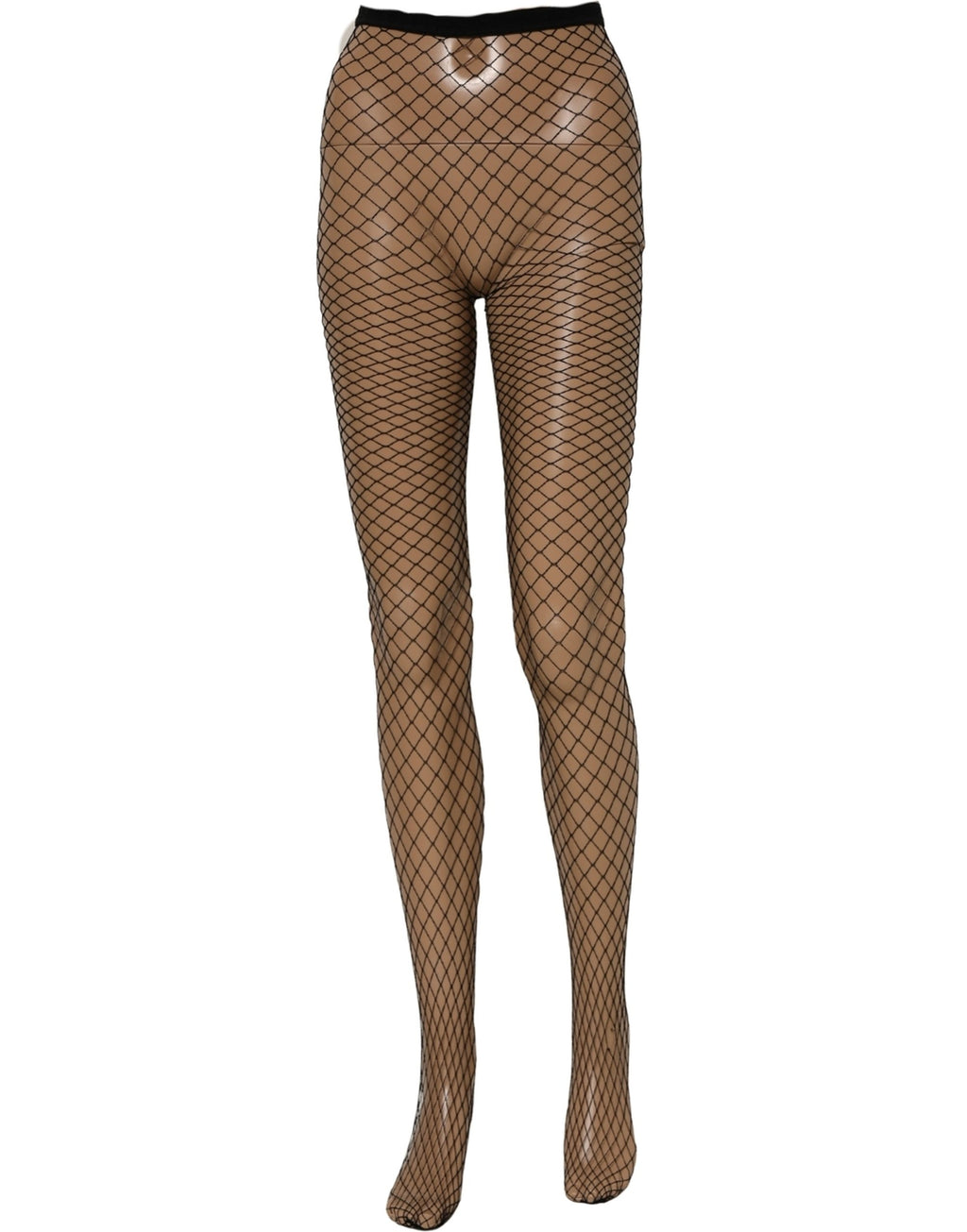 Dolce & Gabbana Black Fishnet Tights Stocking Pantyhose One Size Socks