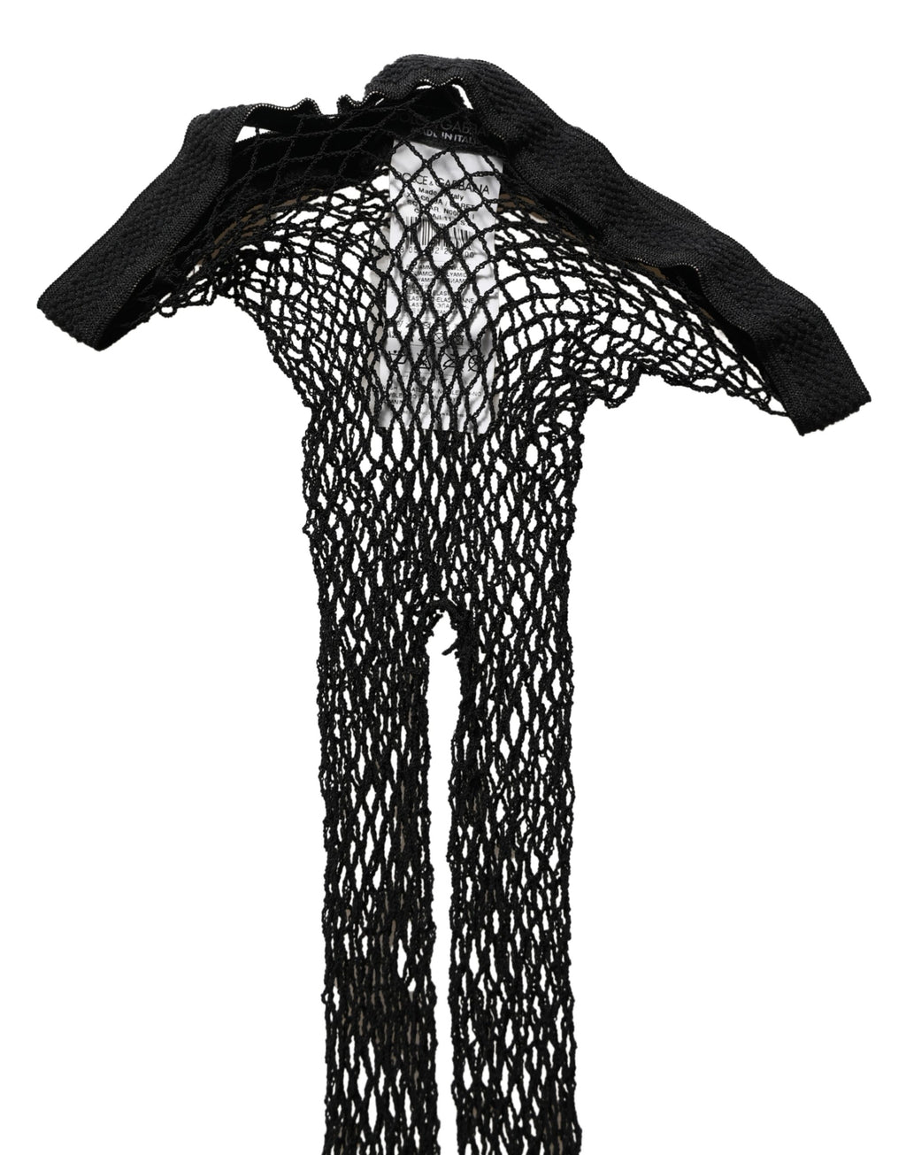 Dolce & Gabbana Black Fishnet Tights Stocking Pantyhose One Size Socks