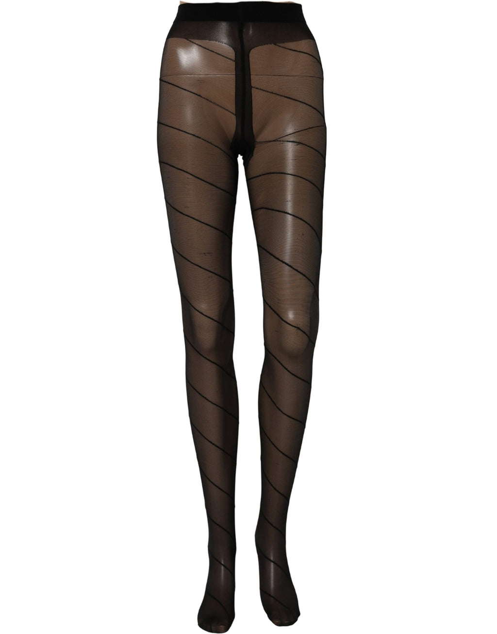 Dolce & Gabbana Black Nylon Sheer Tights Stocking Pantyhose Socks