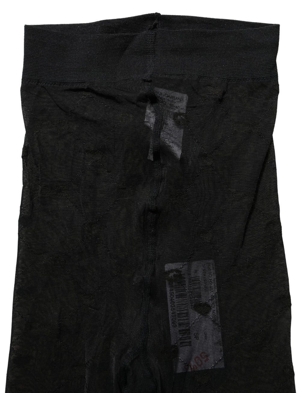 Dolce & Gabbana Black Nylon Logo Tights Stocking Pantyhose Socks