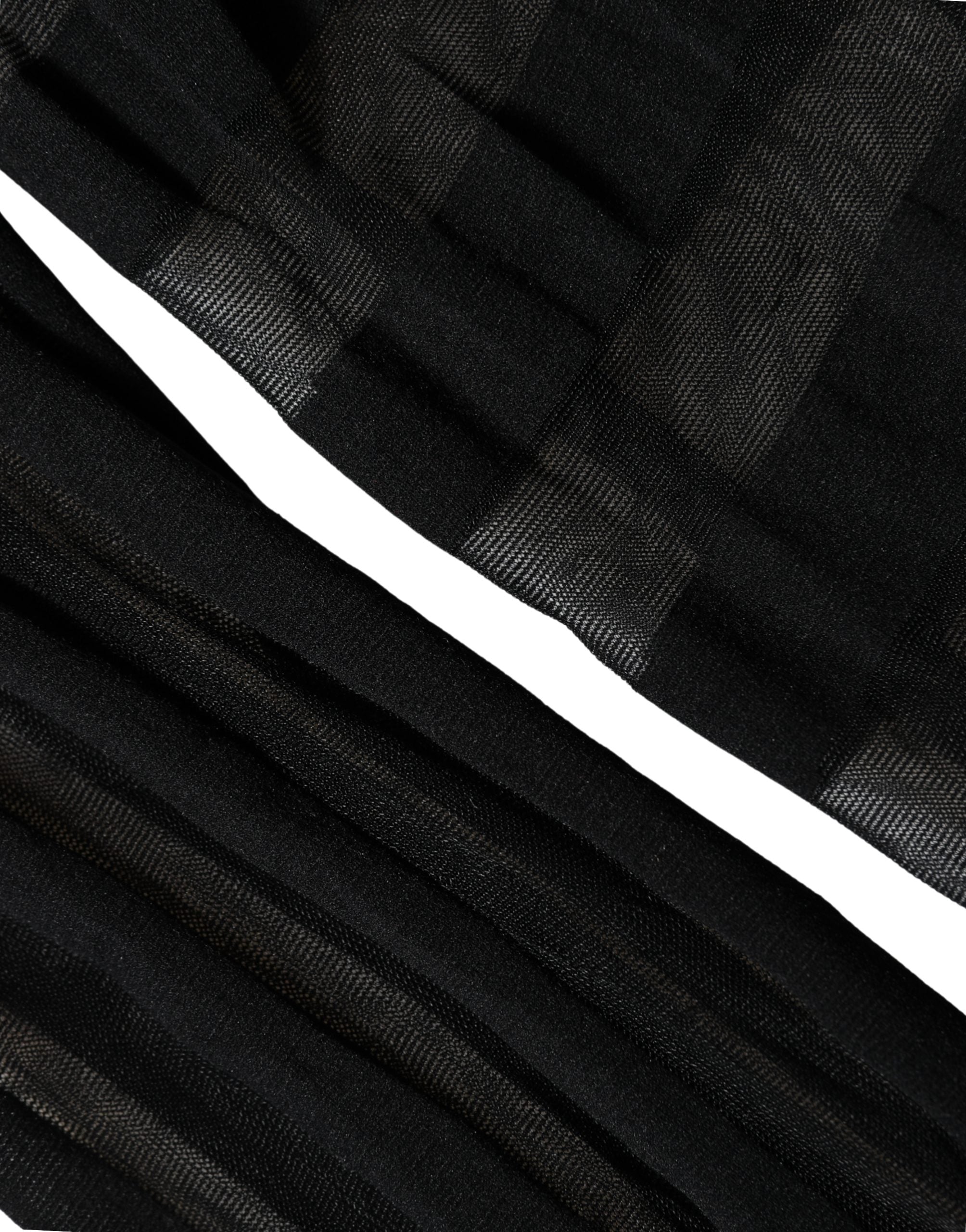 Dolce & Gabbana Black Stripes Tights Stockings Pantyhose Socks