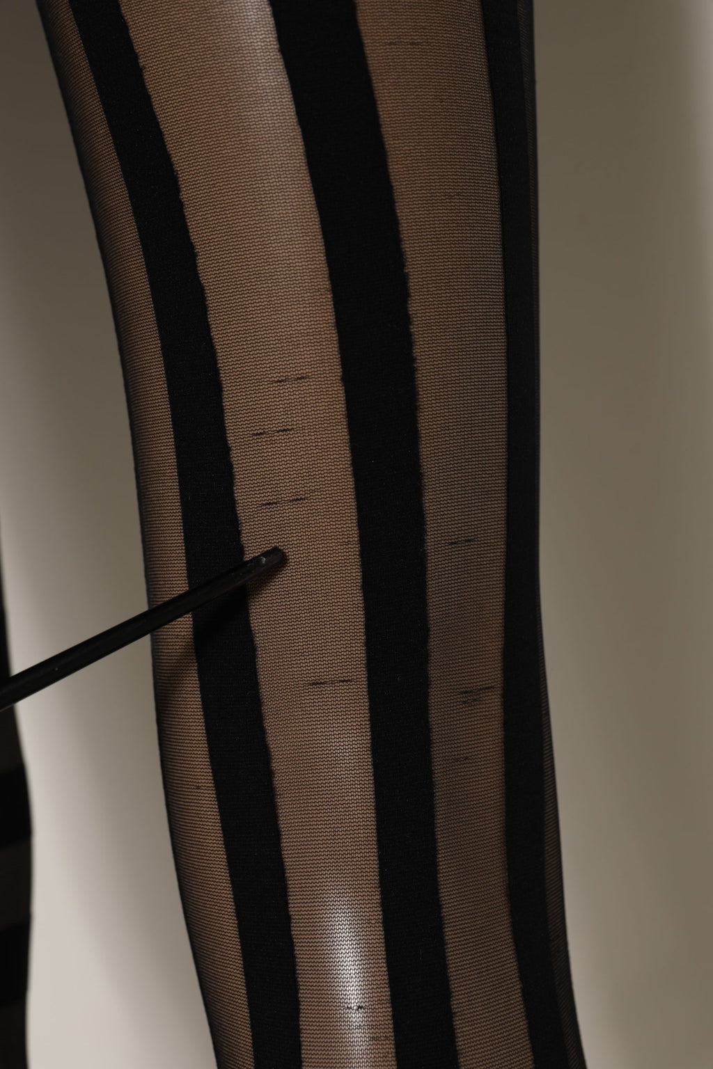 Dolce & Gabbana Black Stripes Tights Stockings Pantyhose Socks