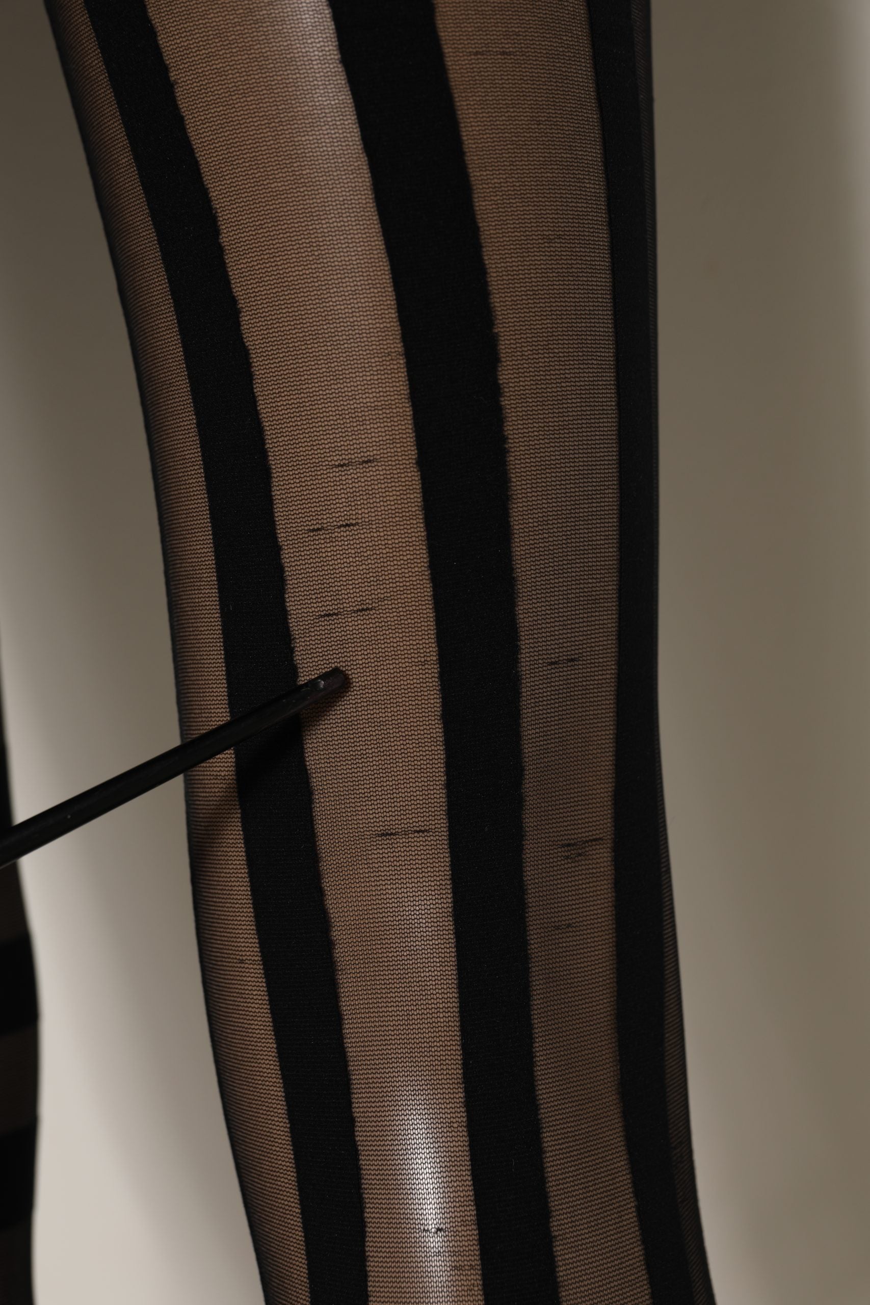 Dolce & Gabbana Black Stripes Tights Stockings Pantyhose Socks