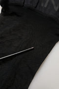 Dolce & Gabbana Black Nylon Logo Calf Long Women Accessory Socks