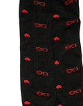 Dolce & Gabbana Black Nylon Hearts Tights Stocking Pantyhose Socks