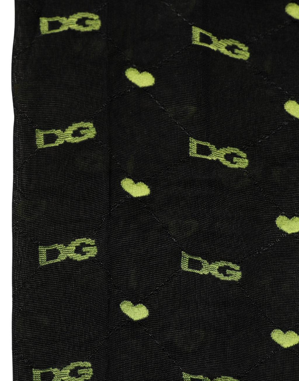 Dolce & Gabbana Black Nylon Logo Tights Stocking Pantyhose Socks