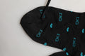 Dolce & Gabbana Black Nylon Logo Tights Stocking Pantyhose Socks