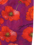 Dolce & Gabbana Purple Nylon Floral Print Tights Stockings Socks