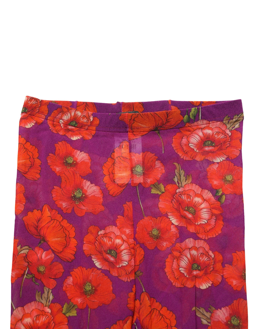 Dolce & Gabbana Purple Nylon Floral Print Tights Stockings Socks