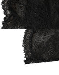 Dolce & Gabbana Black Floral Lace Nylon Stretch Knee High Socks