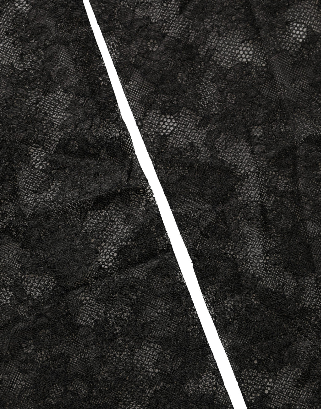 Dolce & Gabbana Black Floral Lace Nylon Stretch Knee High Socks