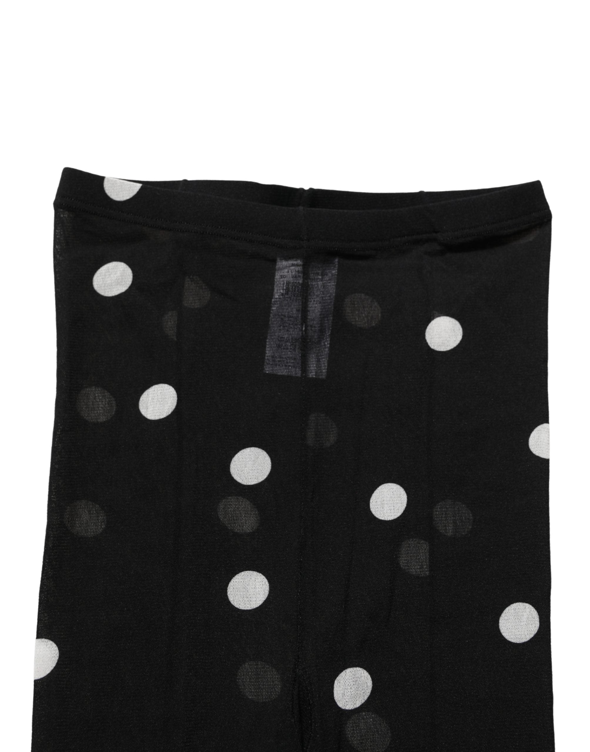 Dolce & Gabbana Black Polka Dot Tights Stockings Pantyhose Socks