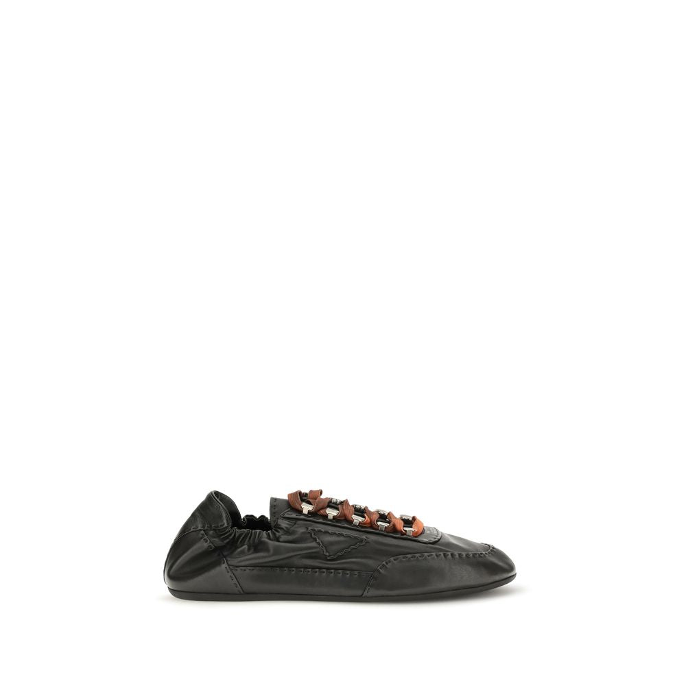 Prada Black Lamb Ovis Aries Aries Chunky Sneakers