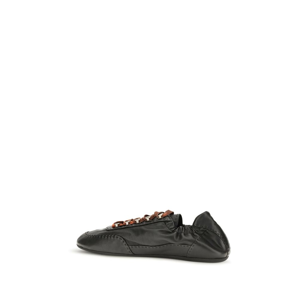 Prada Black Lamb Ovis Aries Aries Chunky Sneakers
