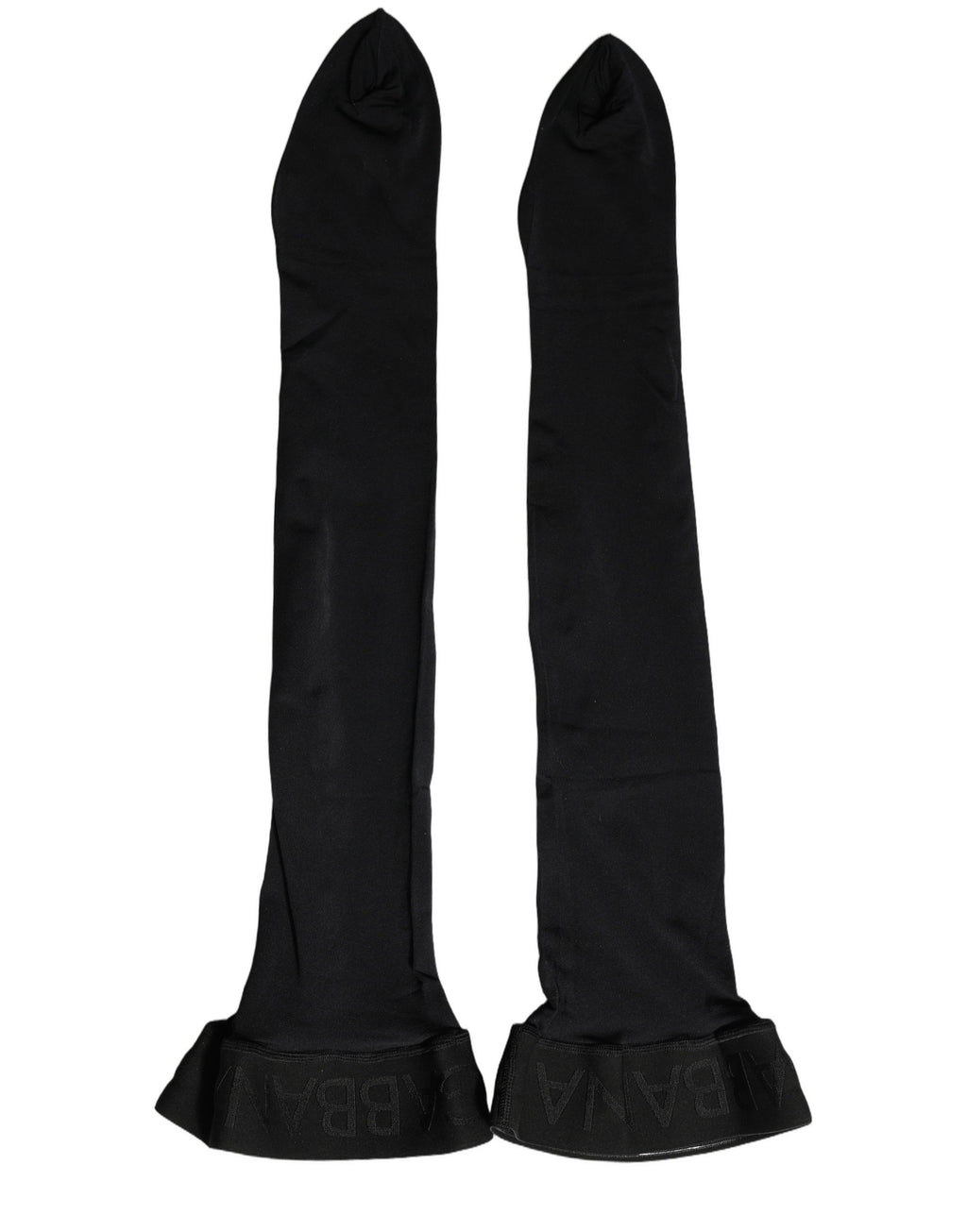 Dolce & Gabbana Black 100% Nylon Thigh High Stockings Socks