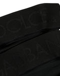 Dolce & Gabbana Black Nylon Logo Calf Long Women Accessory Socks