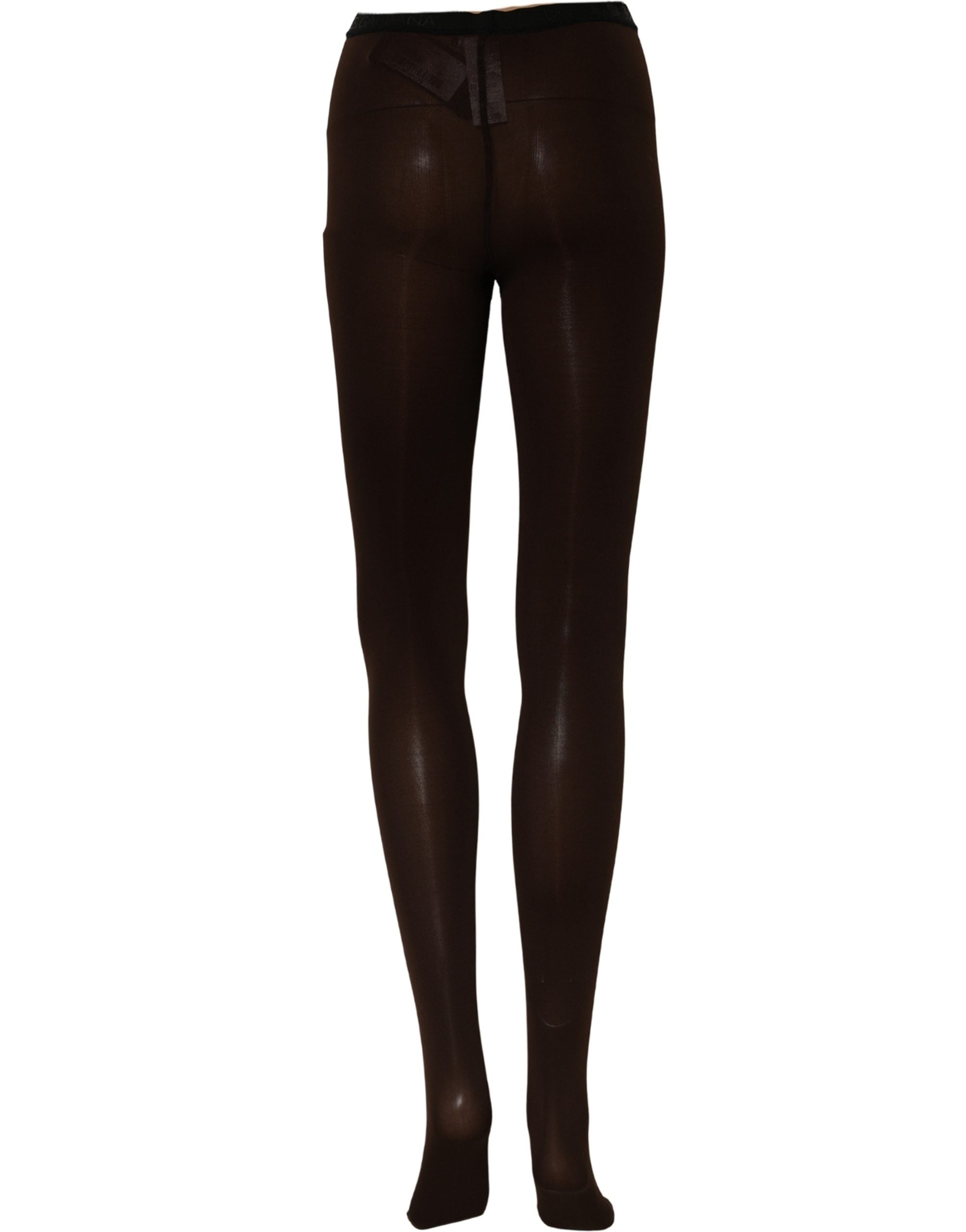 Dolce & Gabbana Brown Nylon Tights Stockings Pantyhose Socks