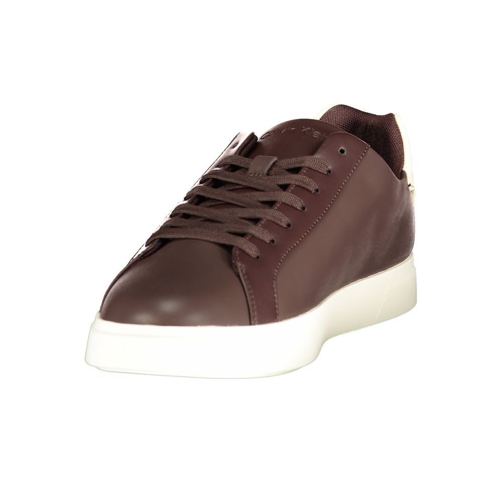 Calvin Klein Brown Polyurethane Men's Sneaker