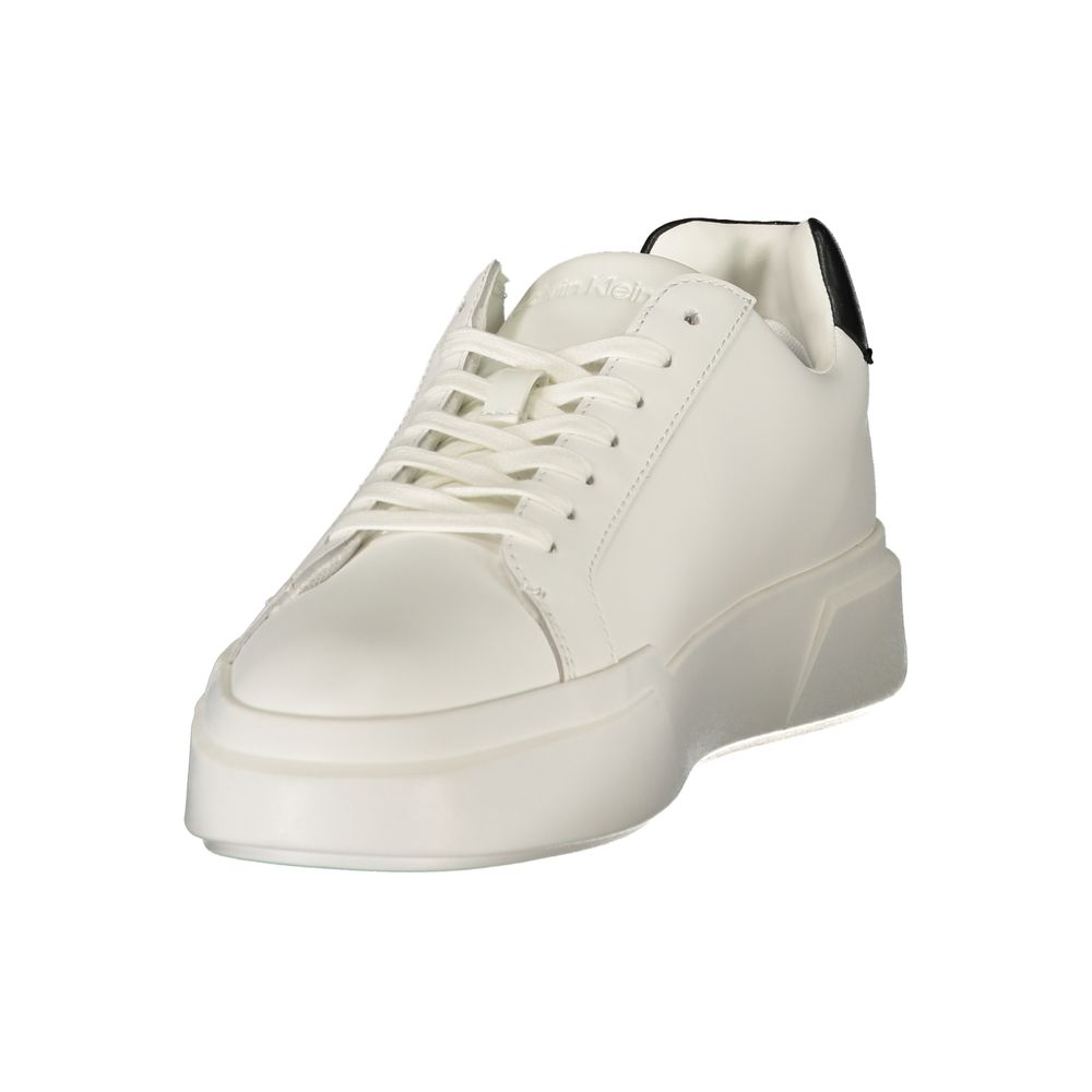 Calvin Klein White Leather Men's Sneaker