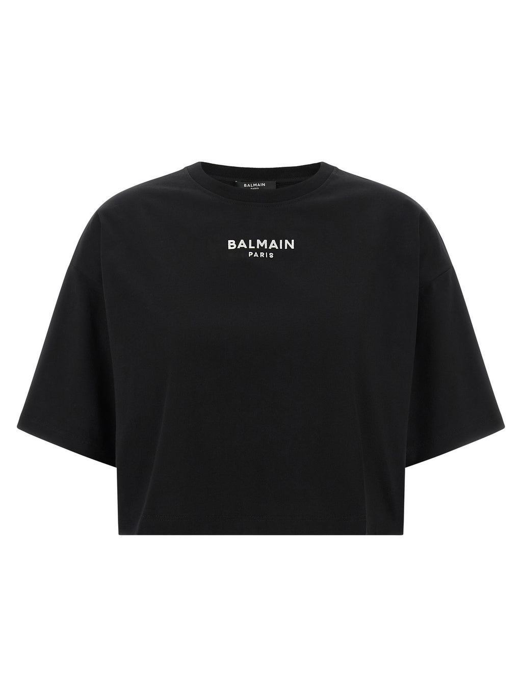 Balmain Black Cotton T-Shirt
