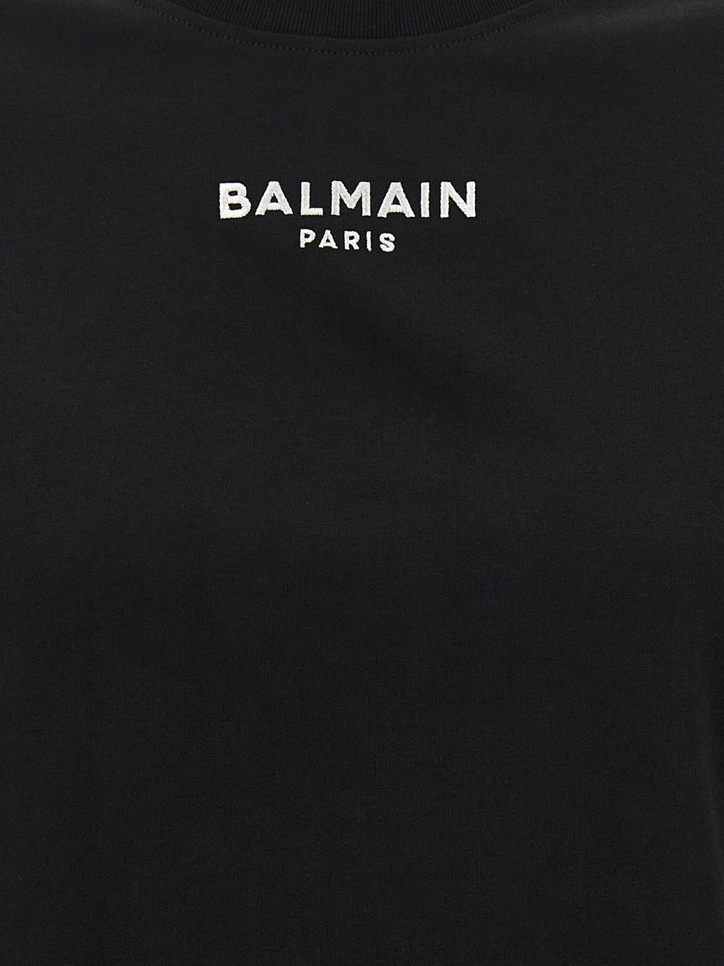 Balmain Black Cotton T-Shirt