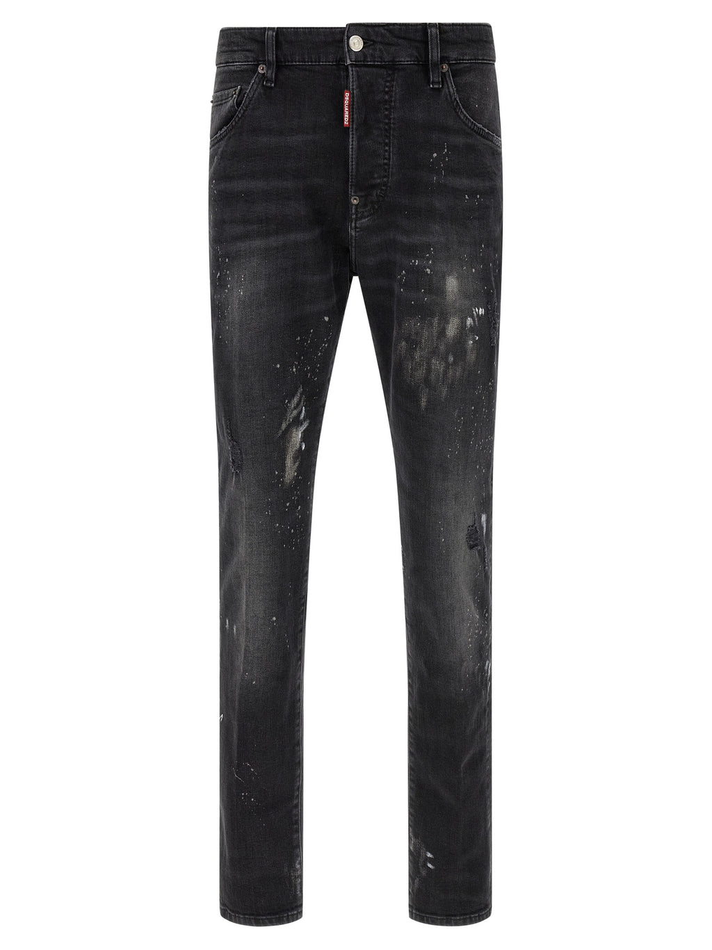 Dsquared² Black Cotton Slim Fit Jeans