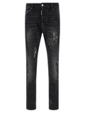 Dsquared² Black Cotton Slim Fit Jeans