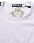 Dolce & Gabbana White Cotton Crew Neck Short Sleeves T-shirt
