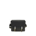 Fendi Black Calf Leather Bos Taurus Shoulder Bag