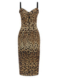 Dolce & Gabbana Brown Polyamide Midi Dress