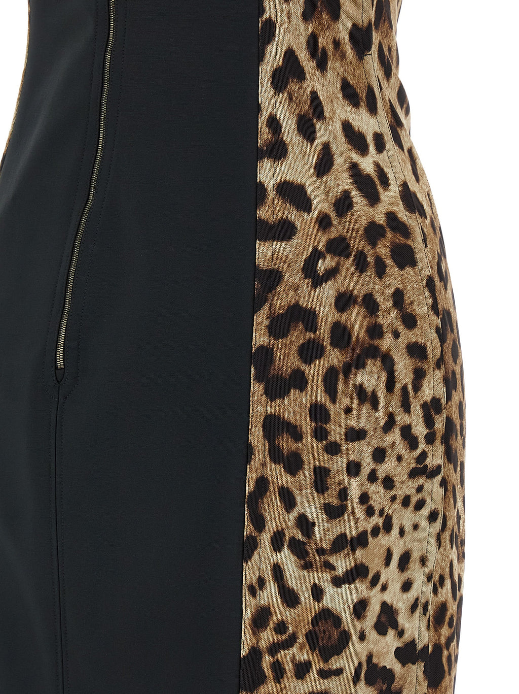 Dolce & Gabbana Brown Polyamide Midi Dress