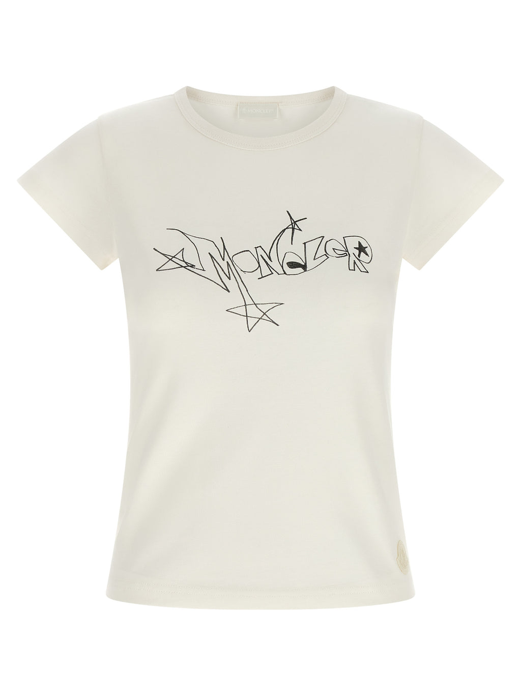 Moncler White Cotton T-Shirt