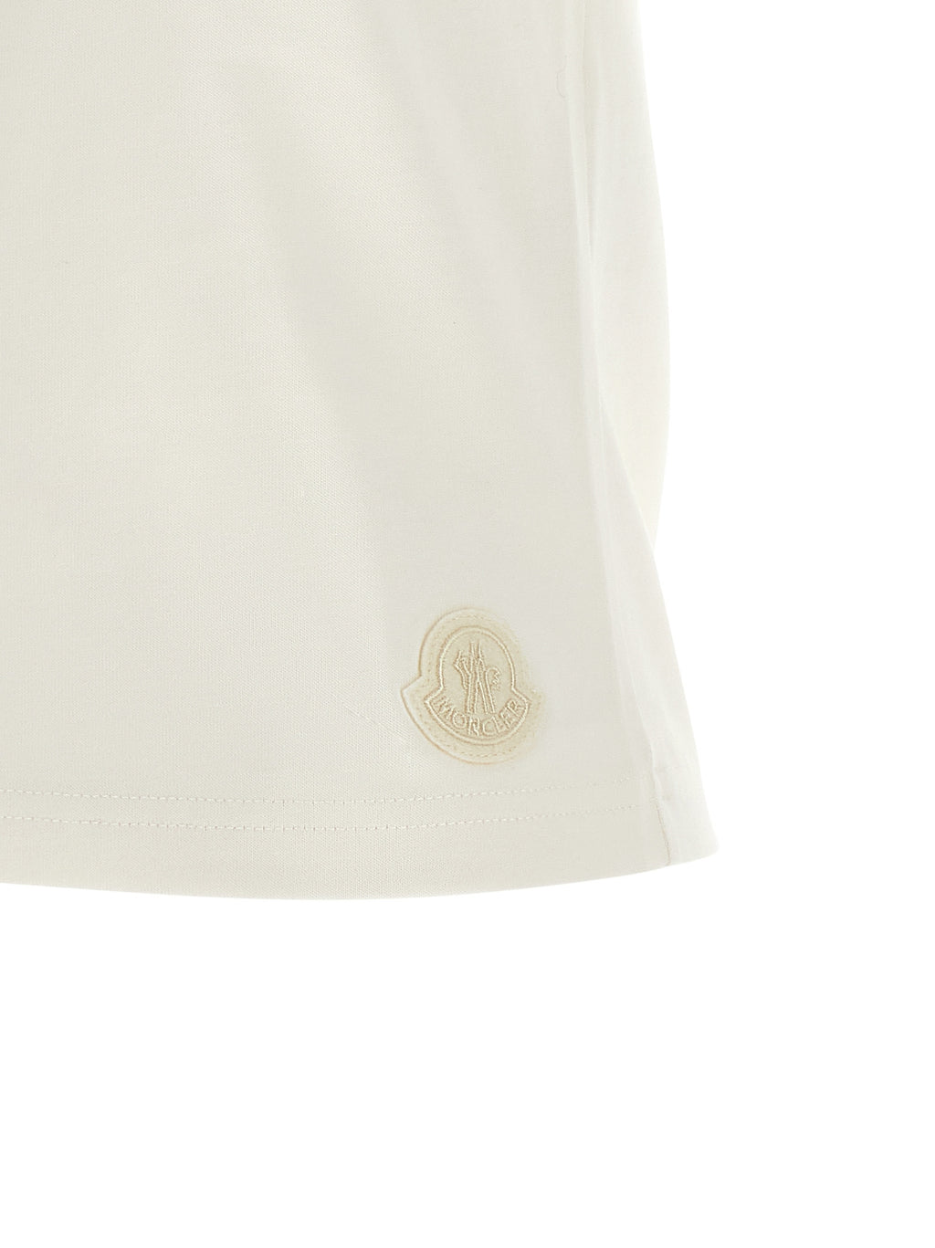 Moncler White Cotton T-Shirt