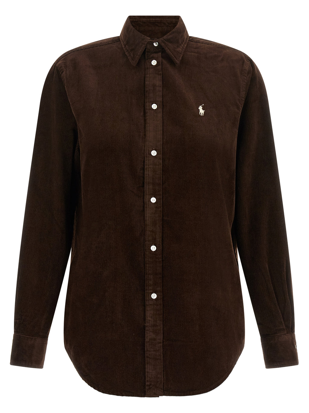 Polo Ralph Lauren Brown Cotton Blouse