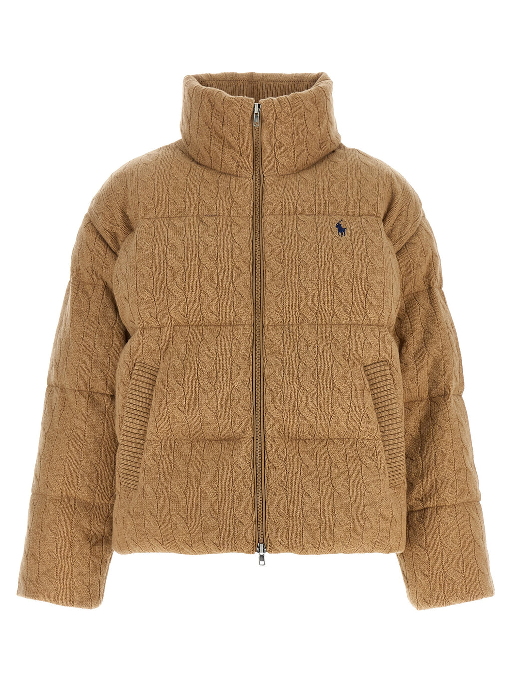 Polo Ralph Lauren Beige Wool Full-Length Jacket