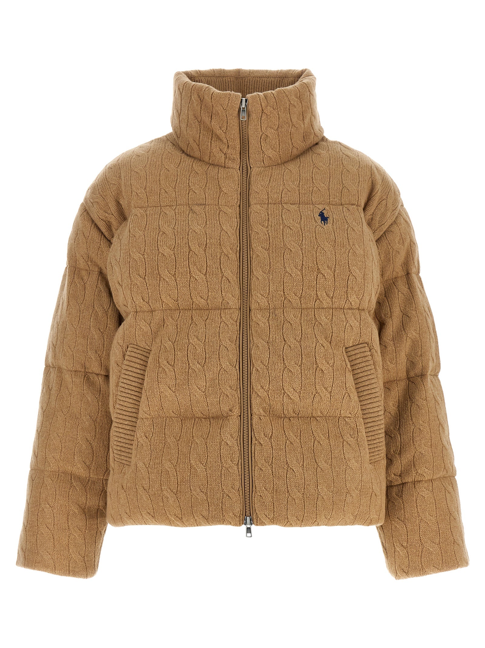 Polo Ralph Lauren Beige Wool Full-Length Jacket