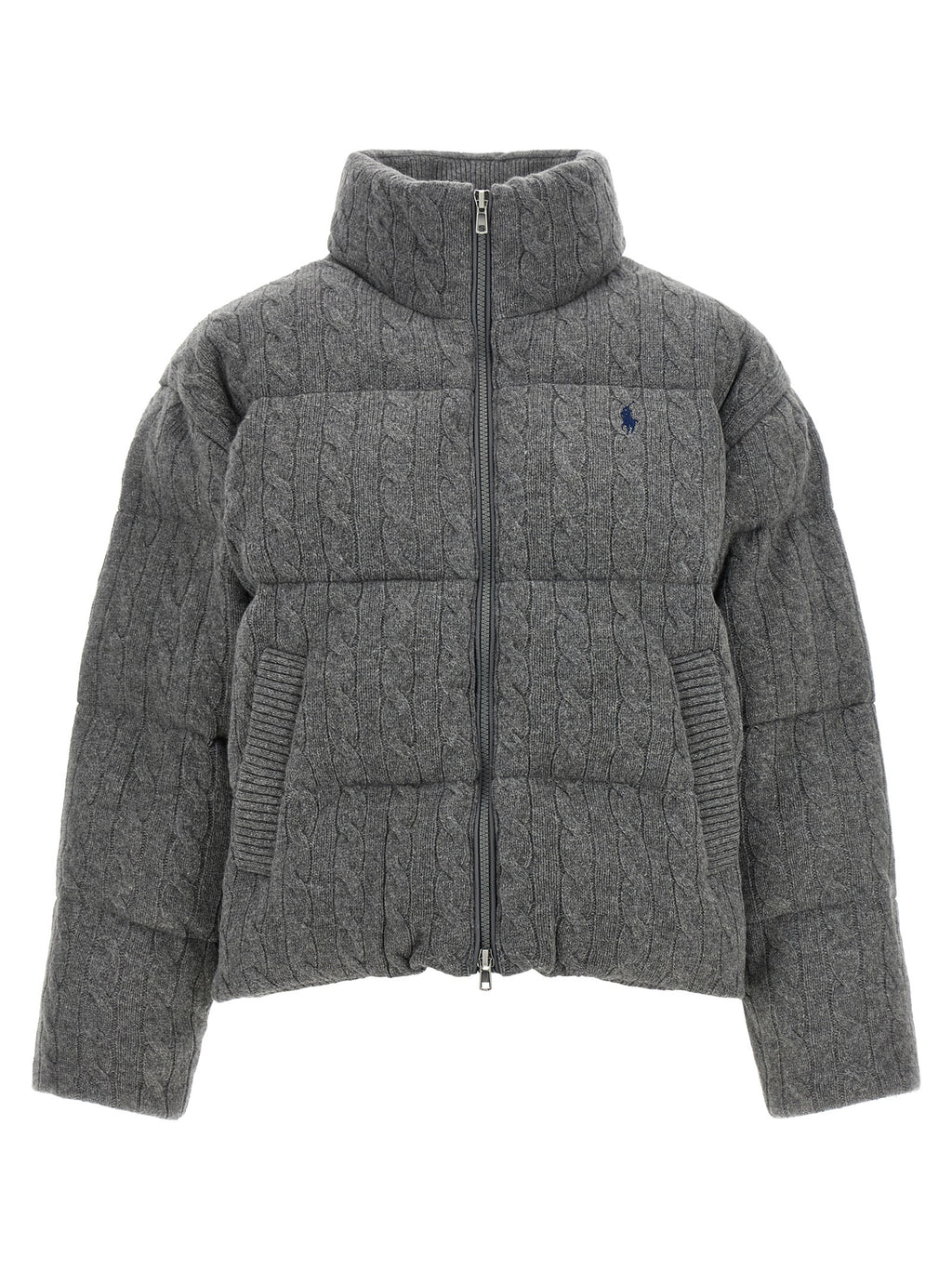 Polo Ralph Lauren Gray Wool Full-Length Jacket