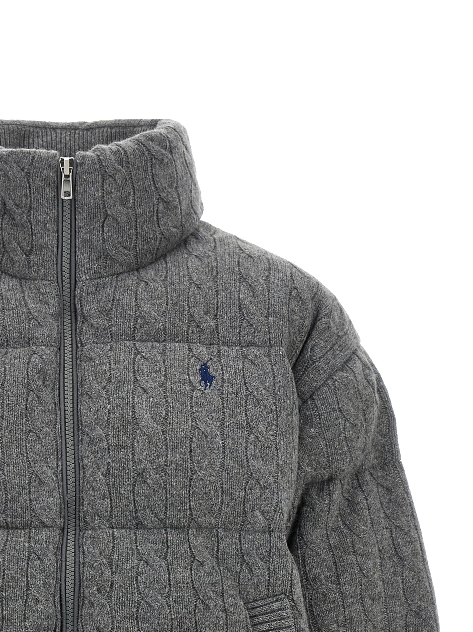 Polo Ralph Lauren Gray Wool Full-Length Jacket