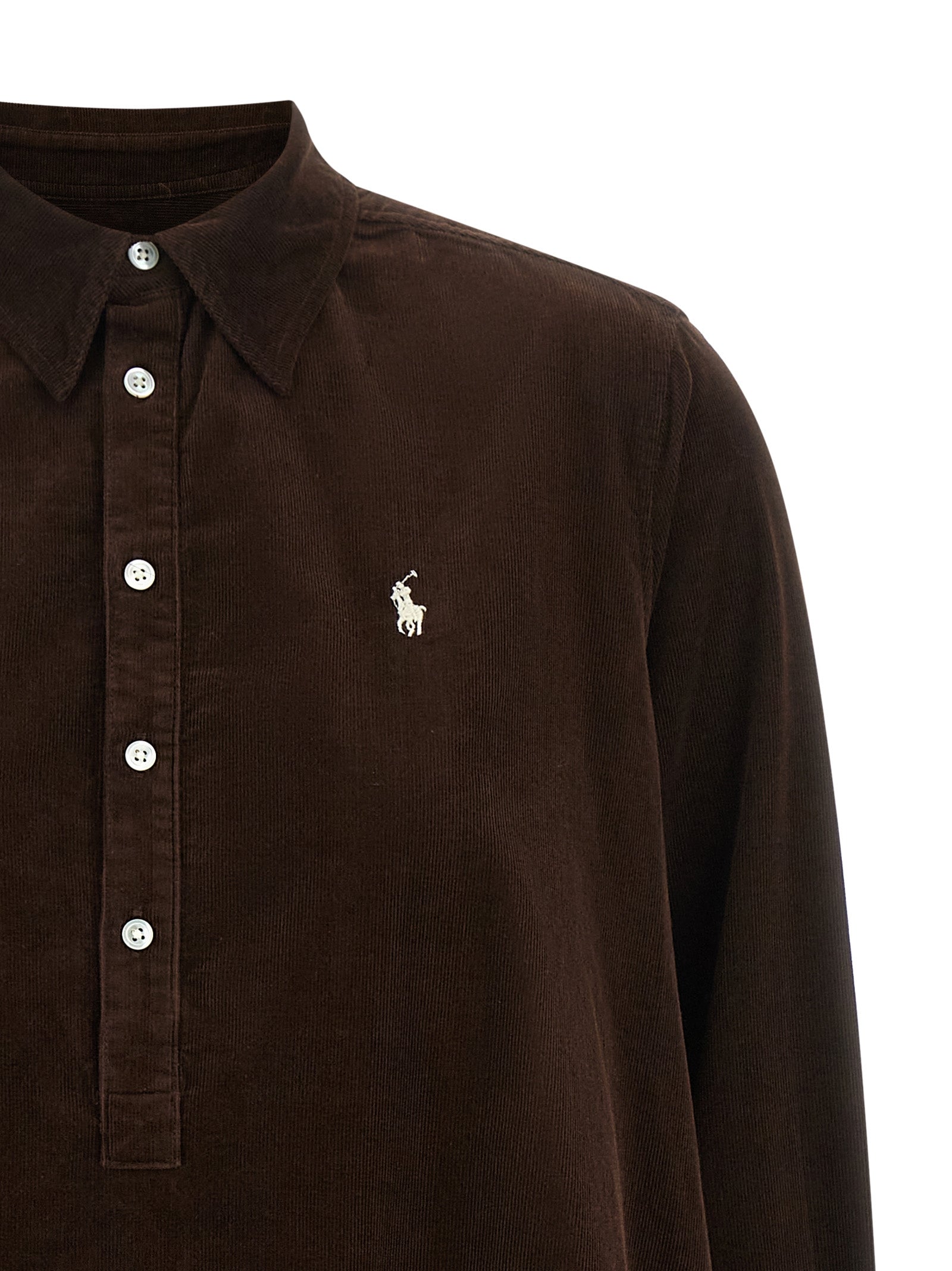 Polo Ralph Lauren Brown Cotton Short Dress