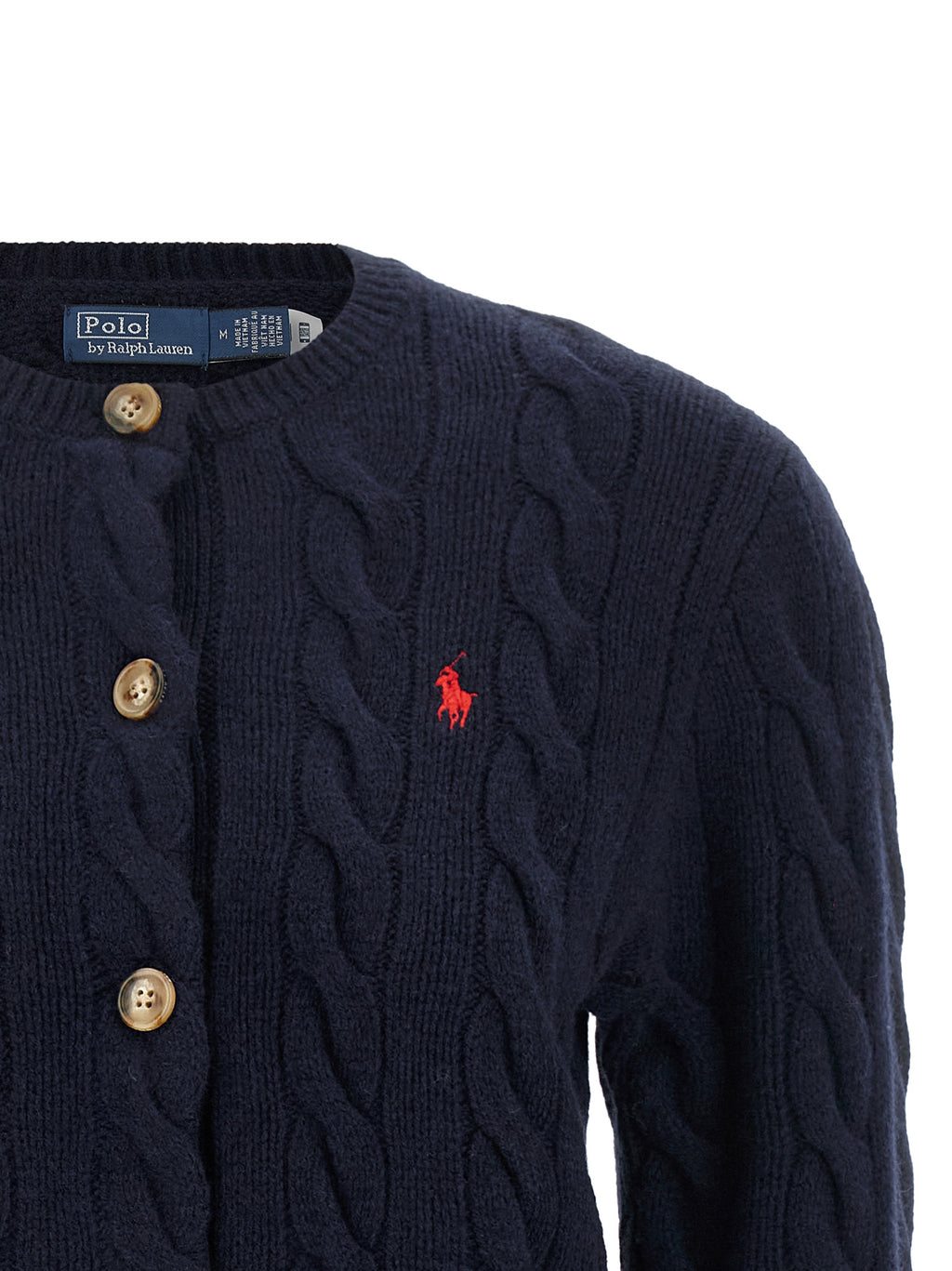 Polo Ralph Lauren Blue Wool Cardigan