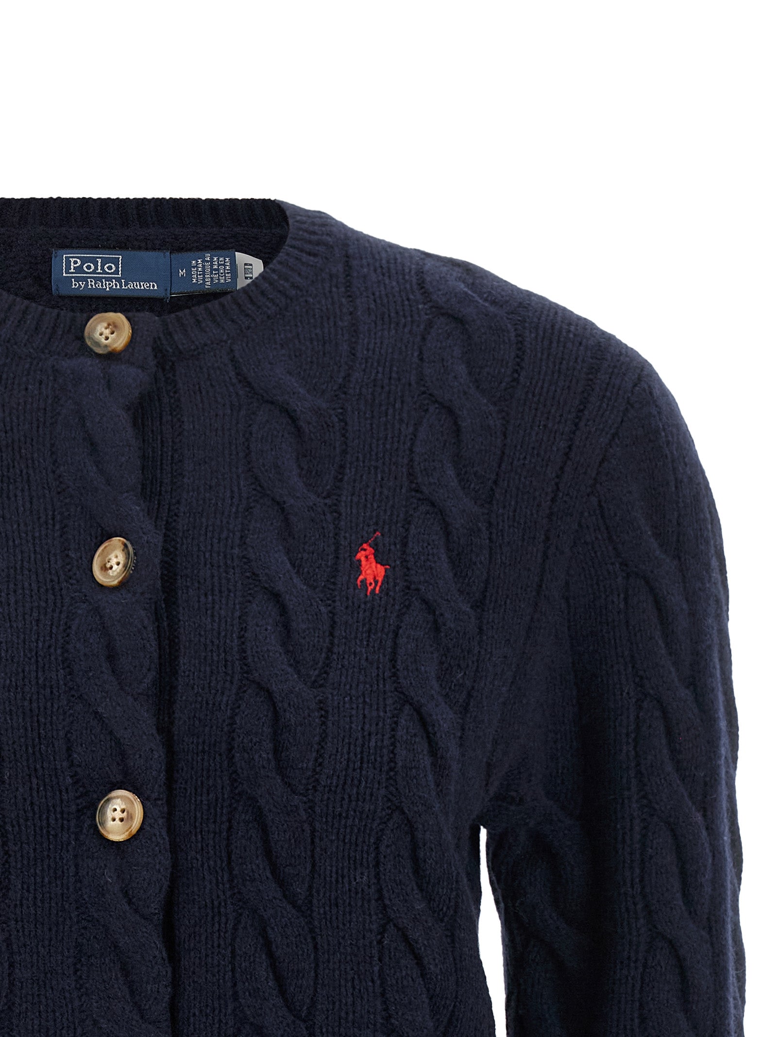 Polo Ralph Lauren Blue Wool Cardigan