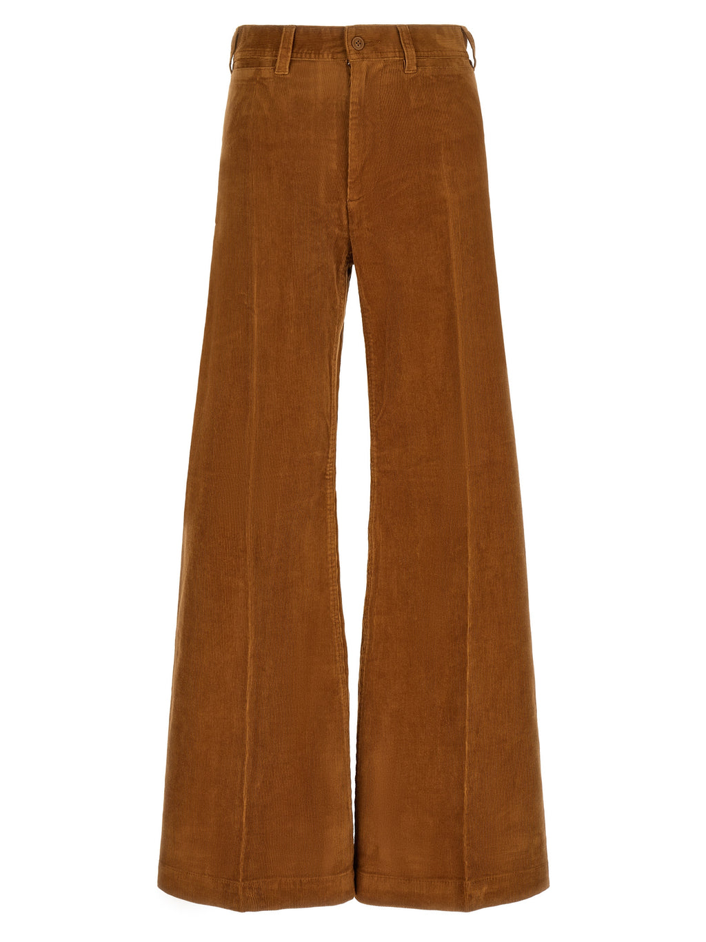 Polo Ralph Lauren Brown Cotton Flared Pants