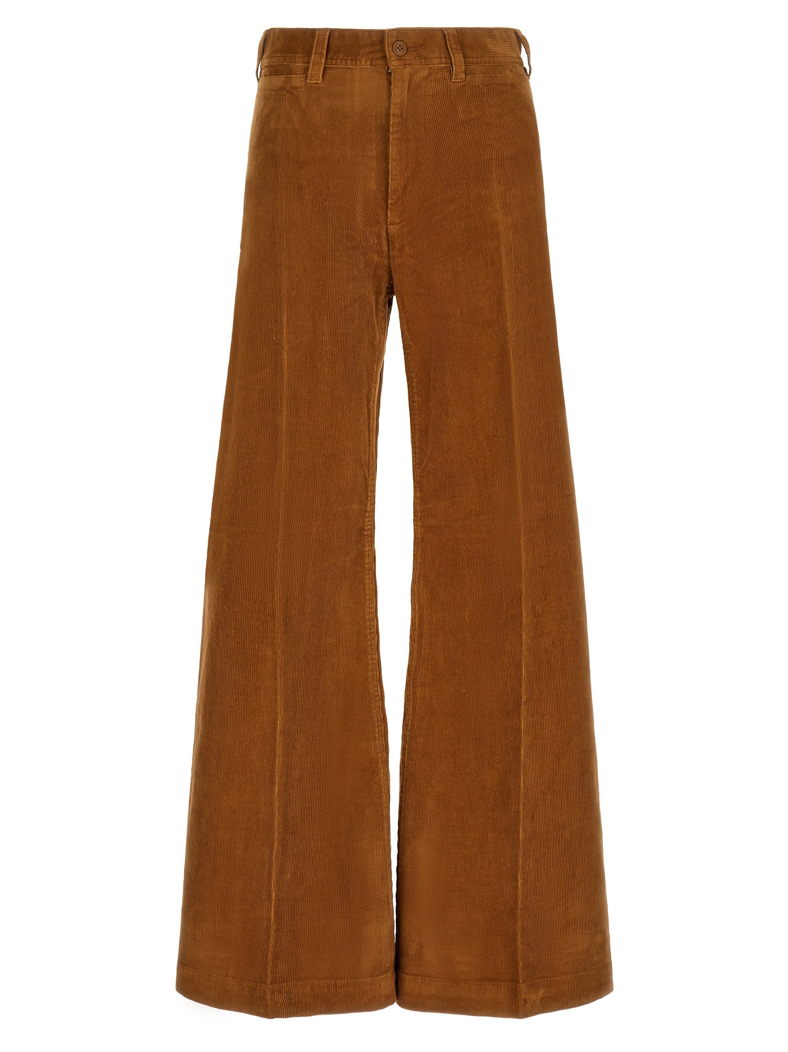 Polo Ralph Lauren Brown Cotton Flared Pants