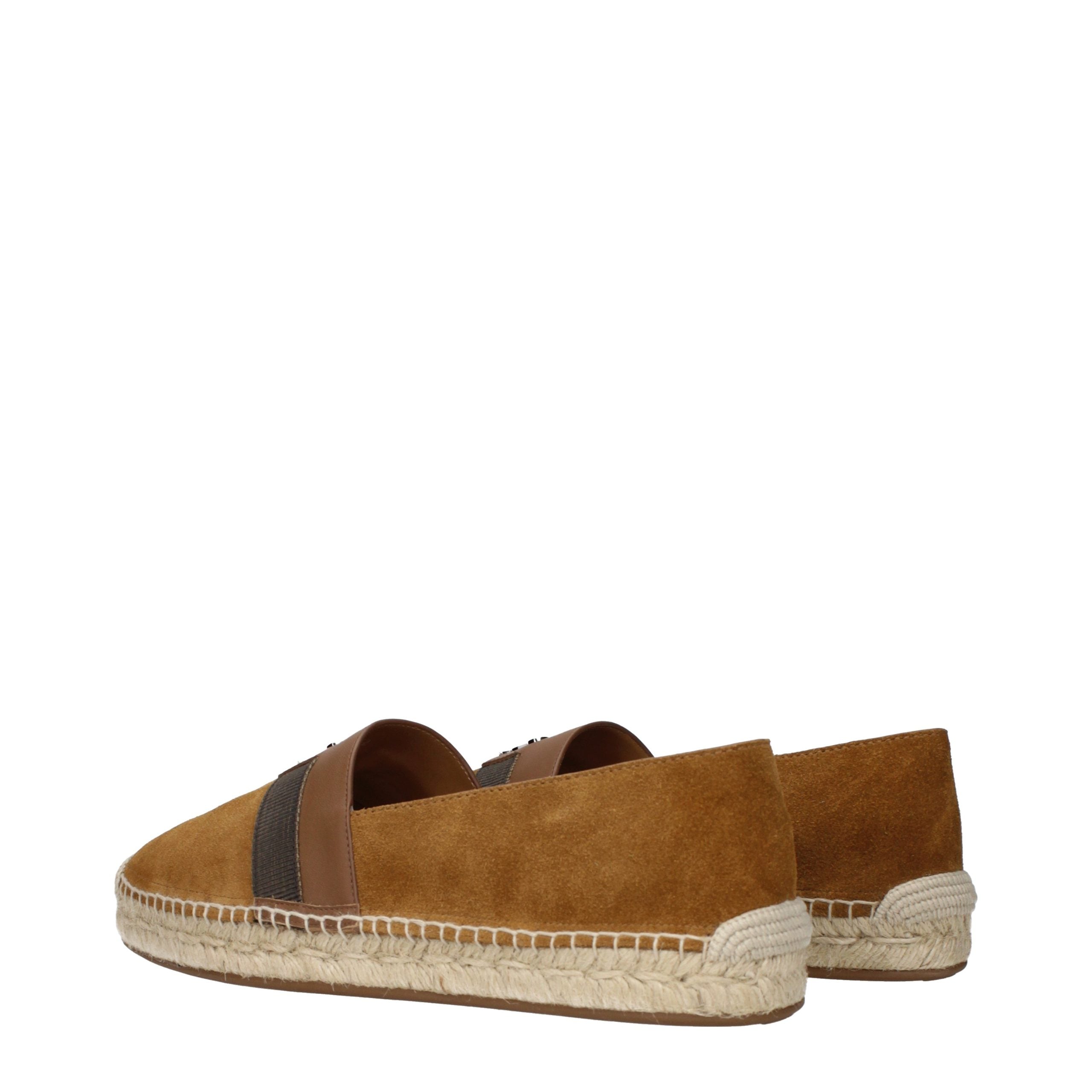 Christian Louboutin Brown Leather Espadrilles