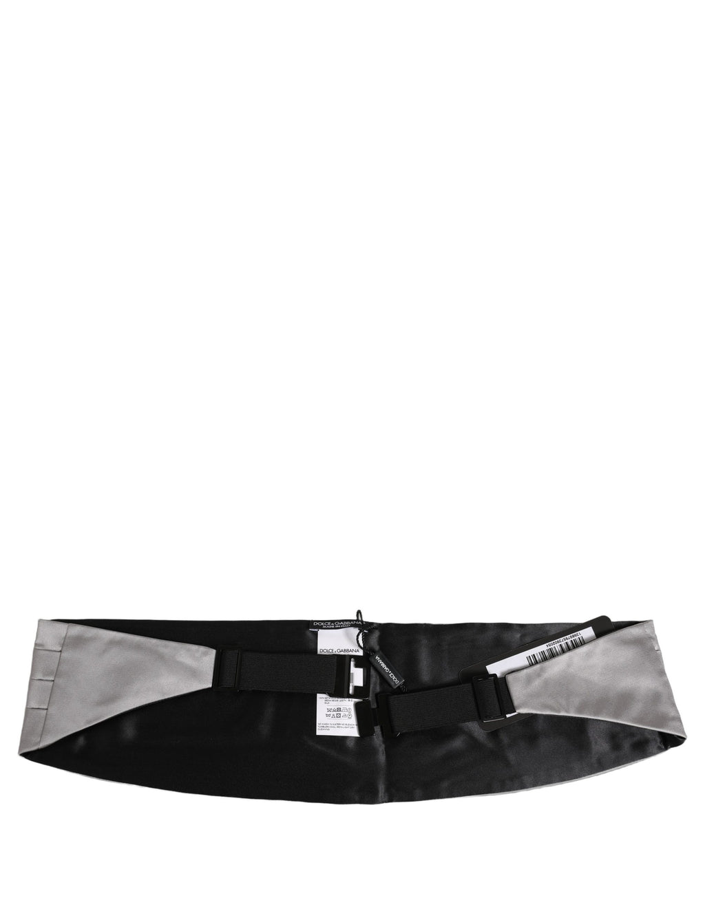 Dolce & Gabbana Gray Men 100% Silk Belt Waist Cummerbund
