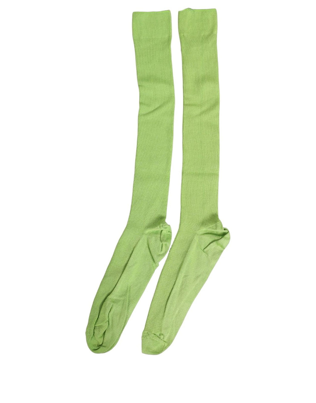 Dolce & Gabbana Men Green Viscose Over The Calf Accessory Socks