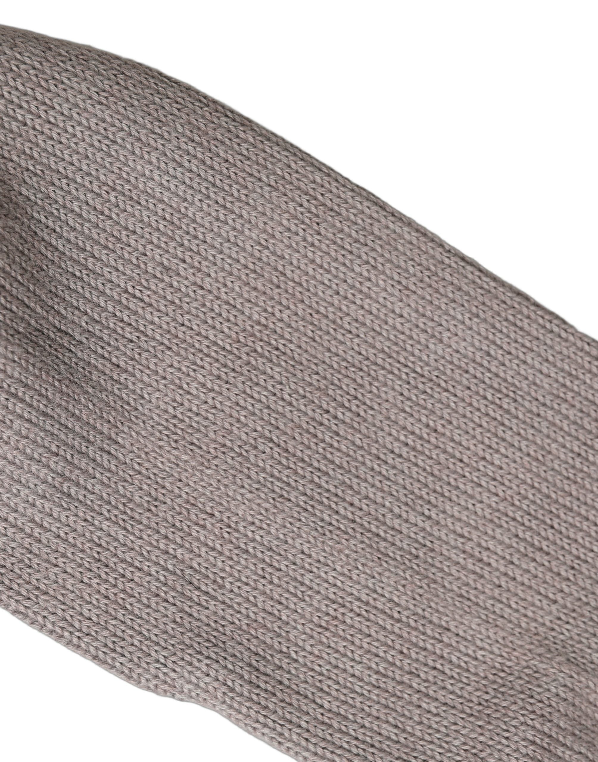 Dolce & Gabbana Gray Sequin Cotton Knit Mid Calf Accessory Socks