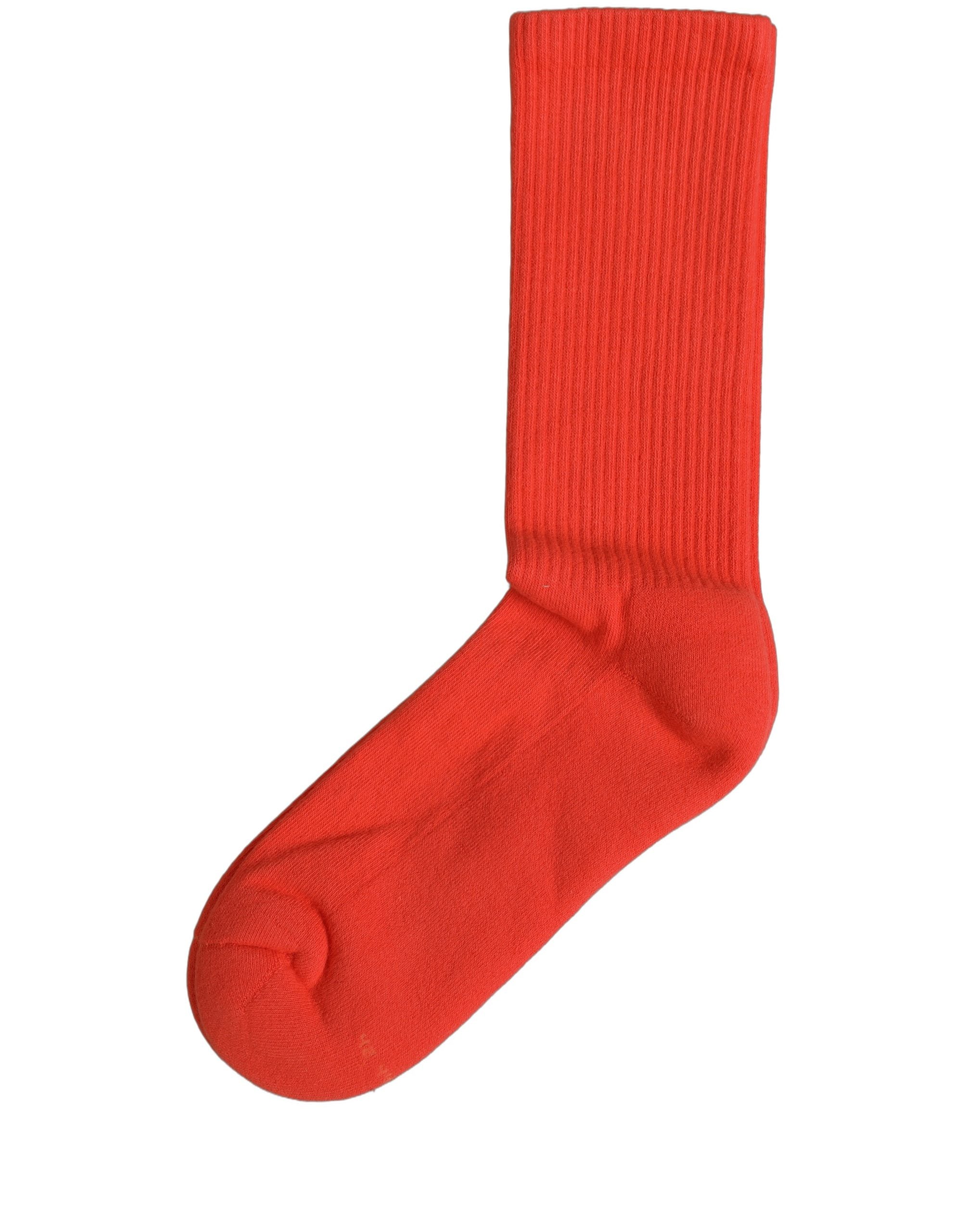 Dolce & Gabbana Red Cotton Ribbed Mid Calf Women Accessory Socks