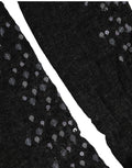 Dolce & Gabbana Dark Gray Sequined Wool Knee High Accessory Socks